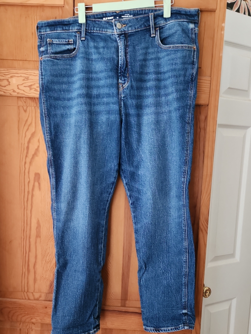 Old Navy Vintage Slim High-Rise Jeans Blue Waist 16 Like New